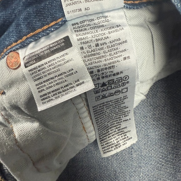 Levi's 501 Premium Jeans Mens 30x32 Blue Denim Straight Leg Button Fly - Picture 3 of 9